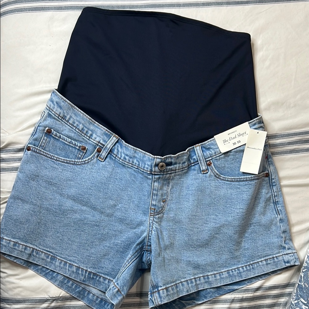 Abercrombie & Fitch Blue Jean Shorts New